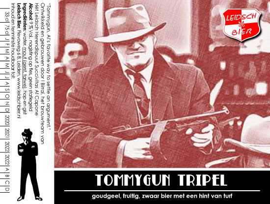 Tommygun Tripel, etiket 2019